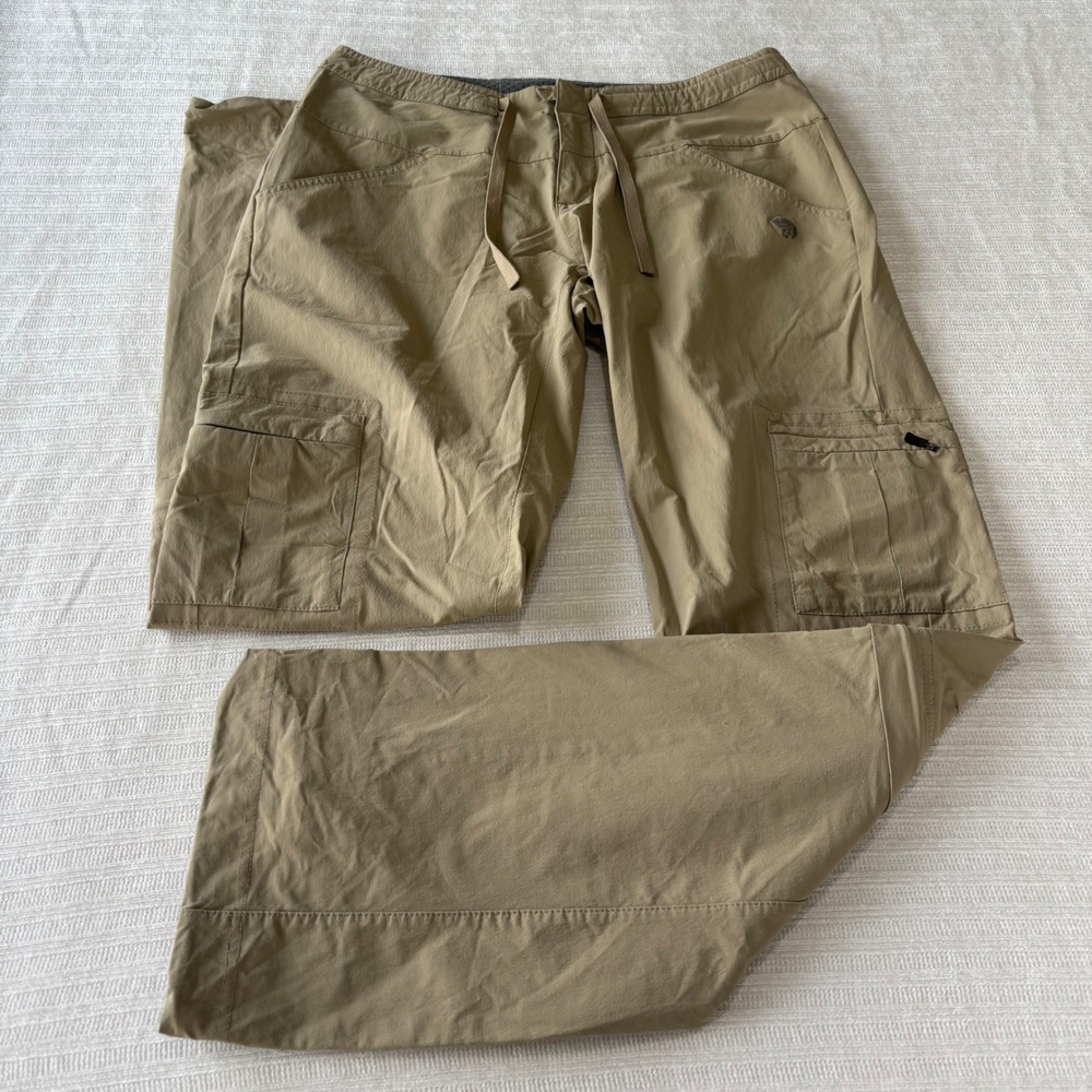 Mountain Hardwear Womens 6/32 Convertible Cargo Hiking Pants Tan Khaki OL4577